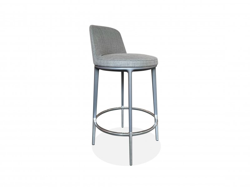 Showroom design stoel | Maxalto Caratos low swivel Antraciet / Grijs-bruin